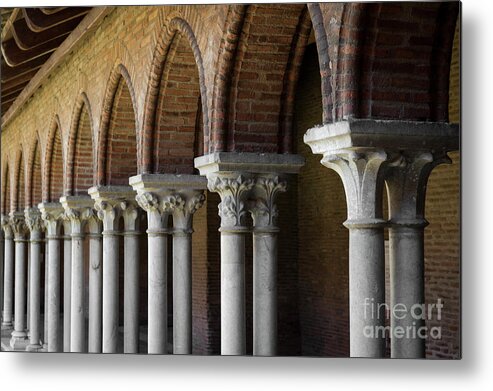 Cloister Metal Print featuring the photograph Cloister, Couvent des Jacobins by Elena Elisseeva