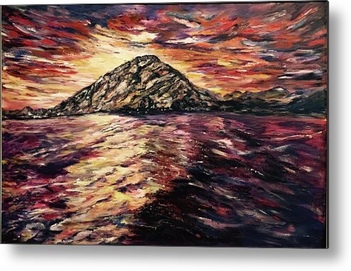 Sky Metal Print featuring the painting Close to You II by Belinda Low