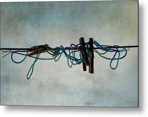 Clothesline Metal Print featuring the photograph Clothesline I by David Gordon