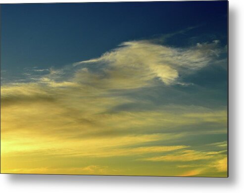 Abstract Metal Print featuring the photograph Cloud Composition Two by Lyle Crump