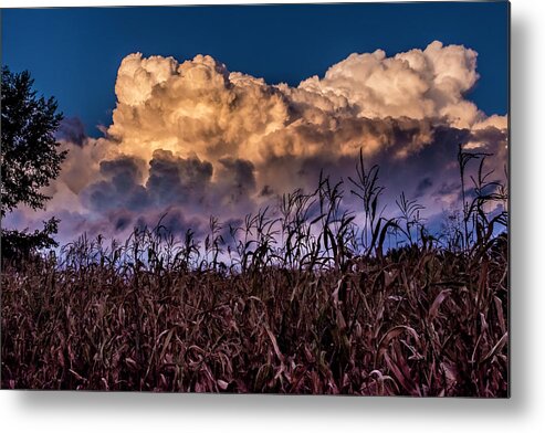 Fagagna Metal Print featuring the photograph Clouds over Fagagna by Wolfgang Stocker