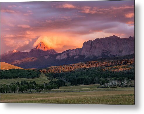 Sunset Metal Print featuring the photograph Clouds Over Sneffels At Sunset by Denise Bush