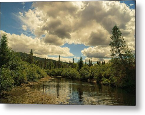 Clouds Metal Print featuring the photograph Clouds Over The River by Jean Macaluso