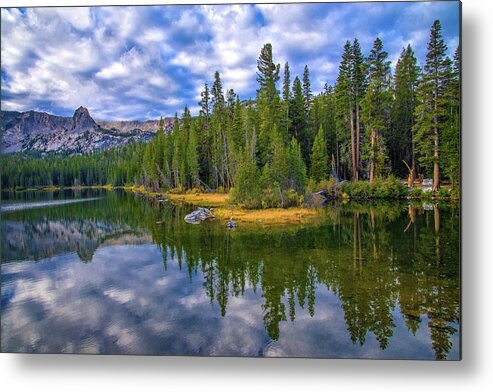 Lake Mamie Metal Print featuring the photograph Cloudy Reflections on Lake Mamie by Lynn Bauer