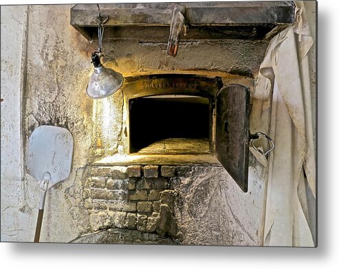 Oven Metal Print featuring the photograph Coal-fired Oven by Mike Reilly