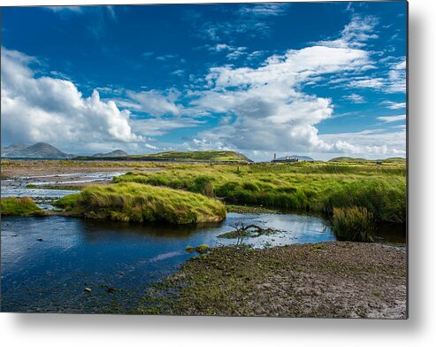 Ireland Metal Print featuring the photograph Coastal Landscape in Ireland by Andreas Berthold