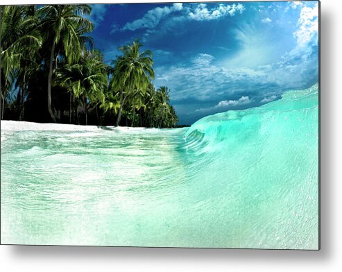  Ocean Metal Print featuring the photograph Coconut Water by Sean Davey