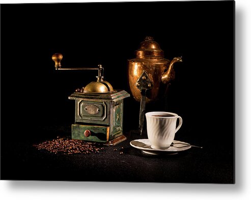 Coffee-time Metal Print featuring the photograph Coffee-time by Torbjorn Swenelius