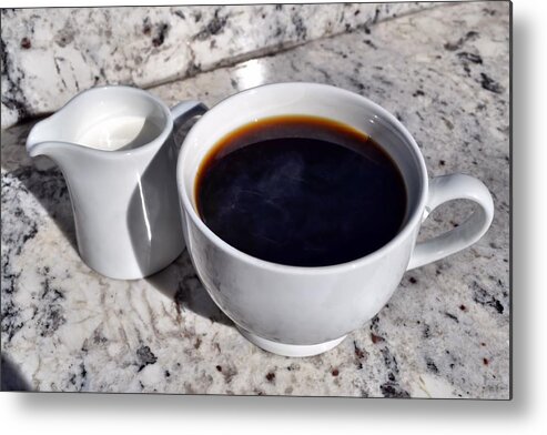 Aroma Metal Print featuring the photograph Coffe Talk Partner by JAMART Photography