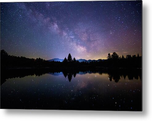 Coffin Metal Print featuring the photograph Coffin Pond Milky Way by White Mountain Images
