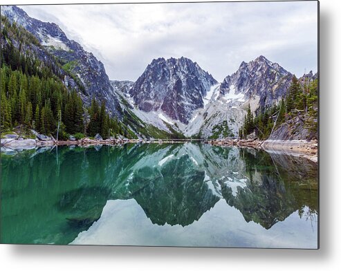 Background Metal Print featuring the photograph Colchuck Lake by Evgeny Vasenev