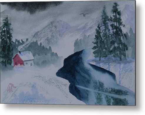 Cold Stream Metal Print featuring the painting Cold Stream by Warren Thompson