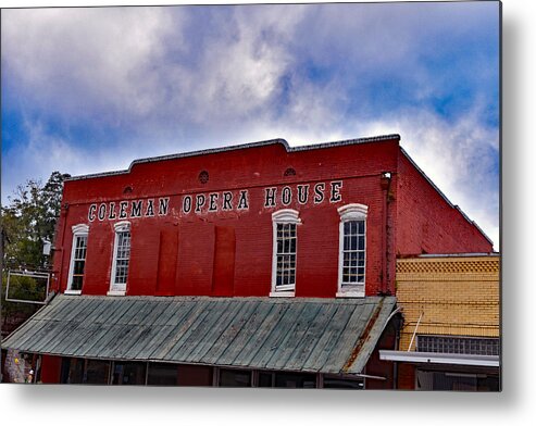 Nature Metal Print featuring the photograph Coleman Opera House by DB Hayes