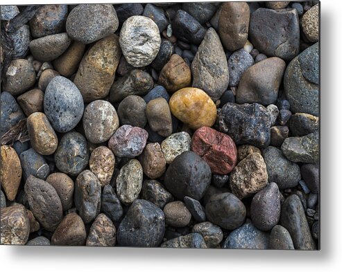 Bay Center Metal Print featuring the photograph Colorful Stones by Robert Potts