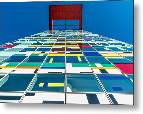 Perspective Metal Print featuring the photograph Colors by Jan Rauwerdink