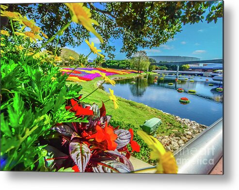 Epcot Metal Print featuring the photograph Florida #3 by Buddy Morrison