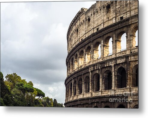 Colosseum Closeup Metal Print featuring the photograph Colosseum Closeup by Prints of Italy