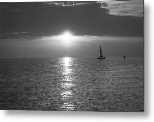 Sunsets Metal Print featuring the photograph Come Sail Away by Jodi Lyn Jones