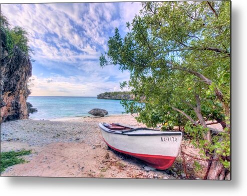 Curacao Metal Print featuring the photograph Come to Curacao by Nadia Sanowar