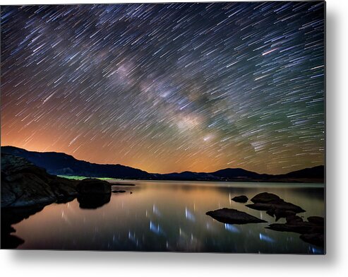 Stars Metal Print featuring the photograph Comet Storm - Colorado by Darren White