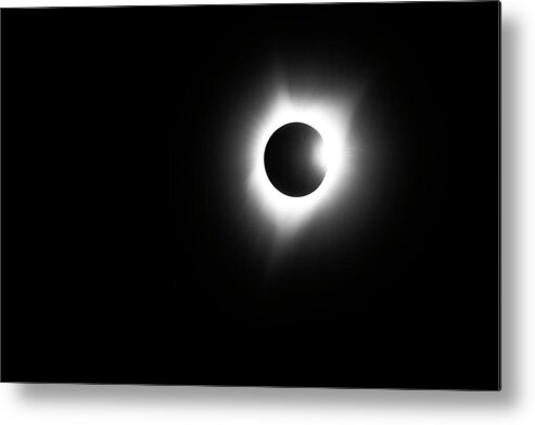 Total Solar Eclipse Metal Print featuring the photograph Coming Out of Darkness by JustJeffAz Photography