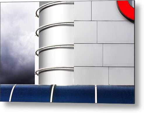 Architecture Metal Print featuring the photograph Commercial Architecture by Franco Maffei