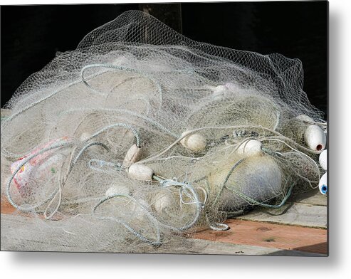 Astoria Metal Print featuring the photograph Commercial Fishing Nets by Robert Potts