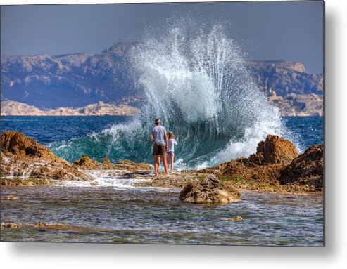 Marseille Metal Print featuring the photograph Contemplation by Karim SAARI