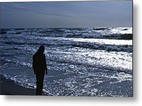 Ocean Metal Print featuring the photograph Contemplation by Lori Miller