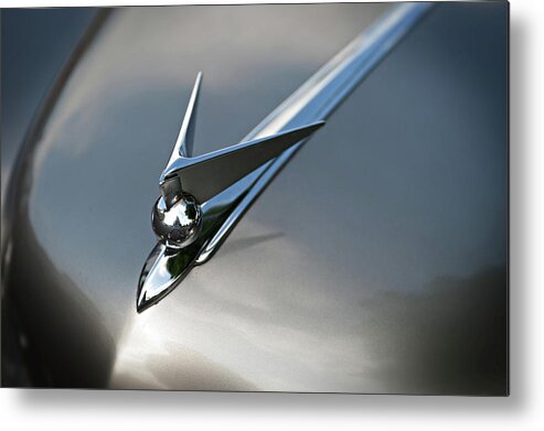 Hood Ornament Metal Print featuring the photograph Continental by Bud Simpson