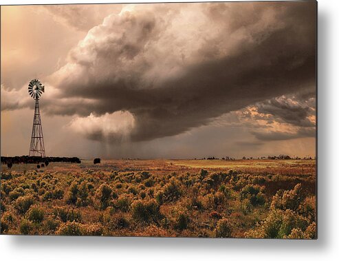 Sky Metal Print featuring the photograph Conway Storm Front by Scott Cordell