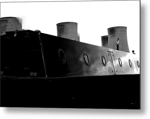 Jez C Self Metal Print featuring the photograph Cooling barge by Jez C Self