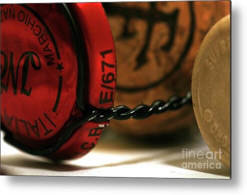 Corks Metal Print featuring the photograph Corks by Charuhas Images