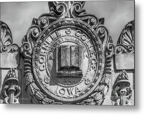 Cornell College Metal Print featuring the photograph Cornell College Seal by University Icons