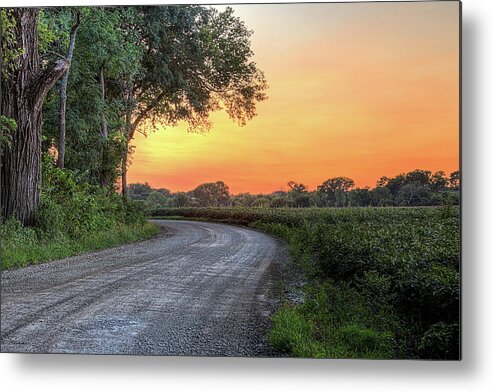 Kansas Metal Print featuring the photograph Cottonwood Sunset by JC Findley