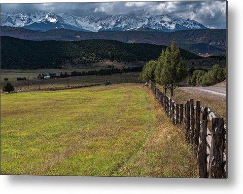 Country Road Metal Print featuring the photograph Colorado Country by Chuck Jason