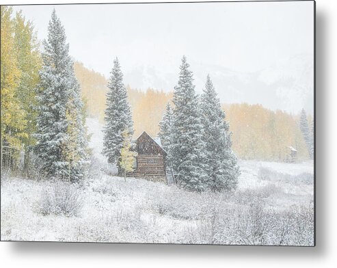 Colorado Metal Print featuring the photograph Cozy Cabin by Kristal Kraft
