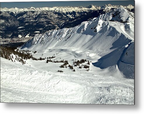 Kicking Horse Metal Print featuring the photograph CPR Ridge And Beyond by Adam Jewell