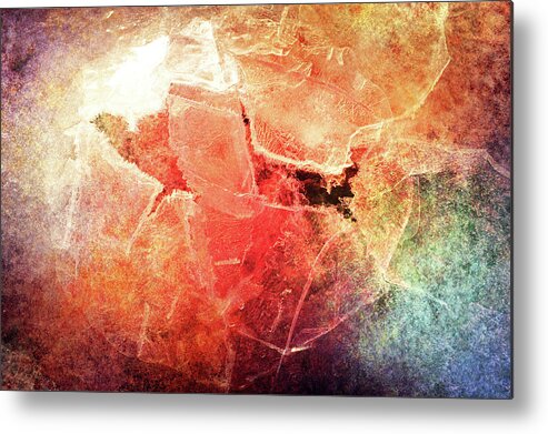 Lines Metal Print featuring the photograph Cracks of Colors by Randi Grace Nilsberg