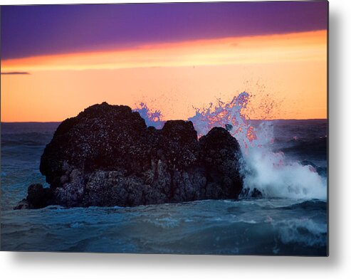 Waves Metal Print featuring the photograph Crashing Wave by Jerry Cahill