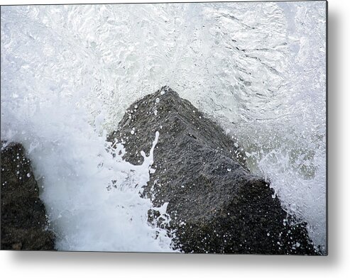 Scenery Metal Print featuring the photograph Crashing Wave by Kenneth Albin
