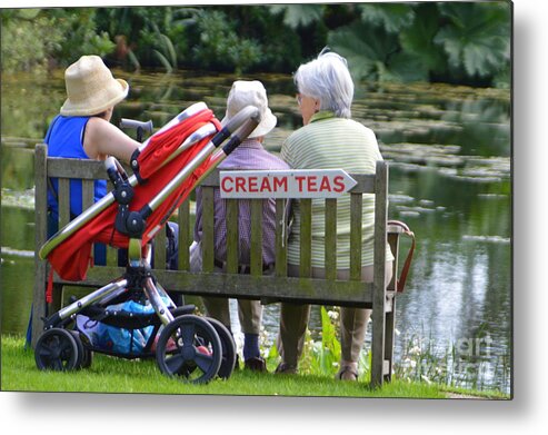 Cream Teas Metal Print featuring the photograph Cream Teas by Andy Thompson