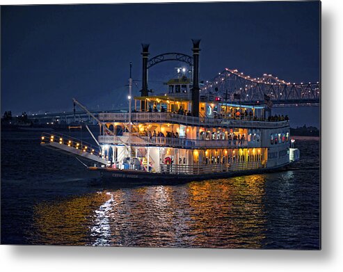 Creole Queen Riverboat Metal Print featuring the photograph Creole Queen Riverboat by Bonnie Barry