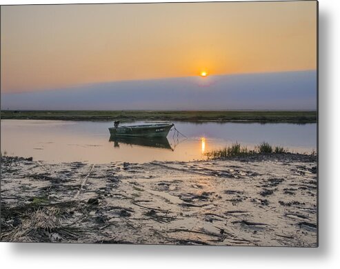 Crooked Metal Print featuring the photograph Crooked Creek - Stone Harbor New Jersey by Bill Cannon