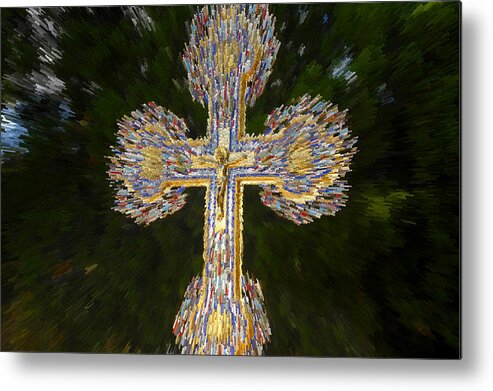 Epiphany Metal Print featuring the digital art Cross of the Epiphany by David Lee Thompson
