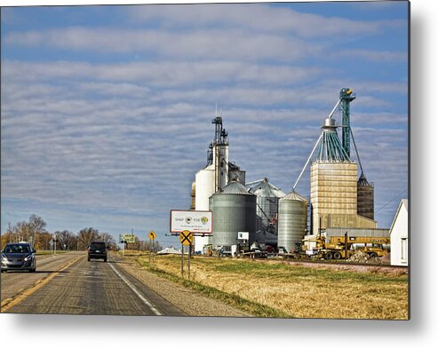 Rural Metal Print featuring the photograph Crossing Springfield, Minnesota by Tatiana Travelways