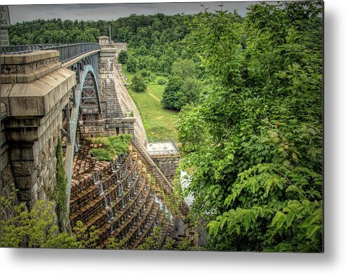 Croton Dam Metal Print featuring the photograph Croton Dam New York by Kristia Adams