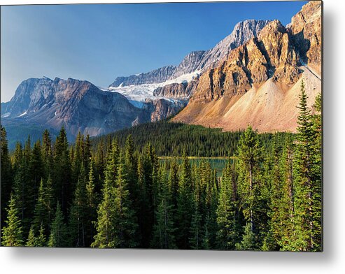 Alberta Canada Metal Print featuring the photograph Crowfoot Glacier by Dennis Kowalewski