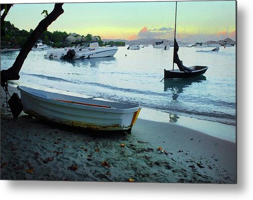 Alabama Photographer Metal Print featuring the digital art Cruz Bay Morning by Michael Thomas