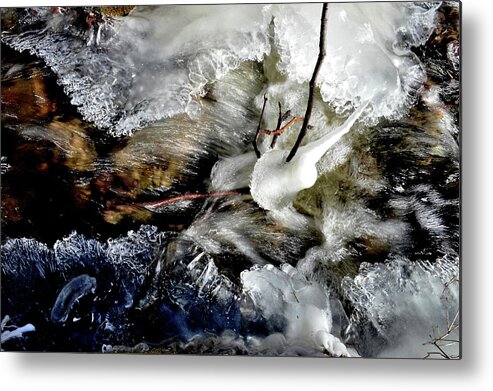 Ice Metal Print featuring the photograph Crystal River 1 by Jeremy Hall